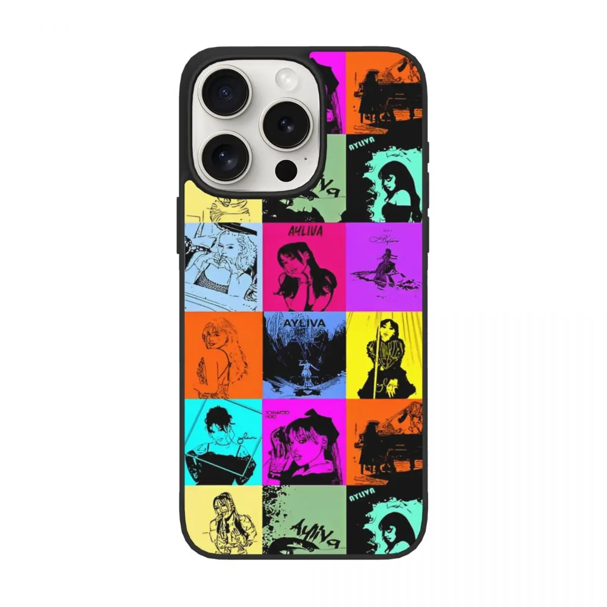 

Ayliva Singer Music Phone Case For iPhone 15 Pro TPU Shockproof Cover Protect the Lens