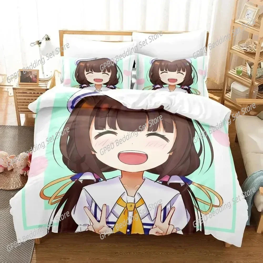 

Anime Ryuos Work is Never Ai 3D NEW Duvet Cover Pillowcase Bedding Set Adult Boy Bedroom Decoration Children Single Double Large