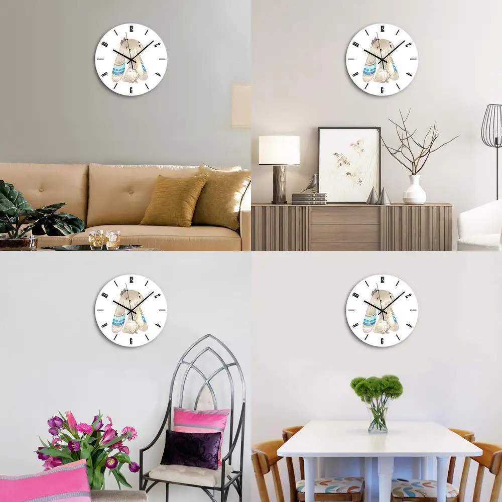 Long Eared Little Rabbit Cartoon Cute Kids Room Wall Decoration for Boys and Girls Factory Direct Sale