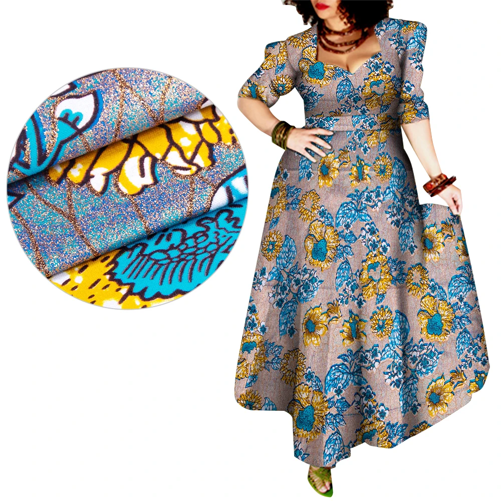 African Style Dresses for Women Elegant Evening Gowns African Party Dress Maxi Ankara Floral Printed Robe Africaine Femme WY092