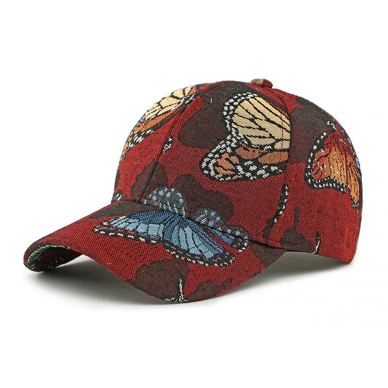 Spring and Summer Polyester Cartoon Print Casquette Baseball Cap Adjustable Outdoor Snapback Hats for Men and Women 118