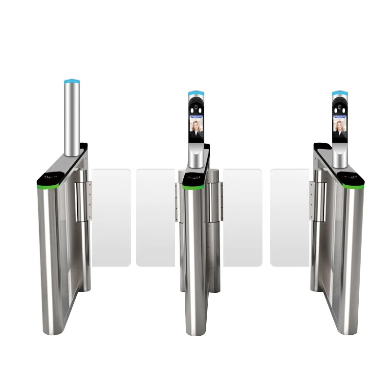 High Security Swing Barrier Turnstile Speed Gate Anti-tailgating Pedestrian Access Control System for Airport