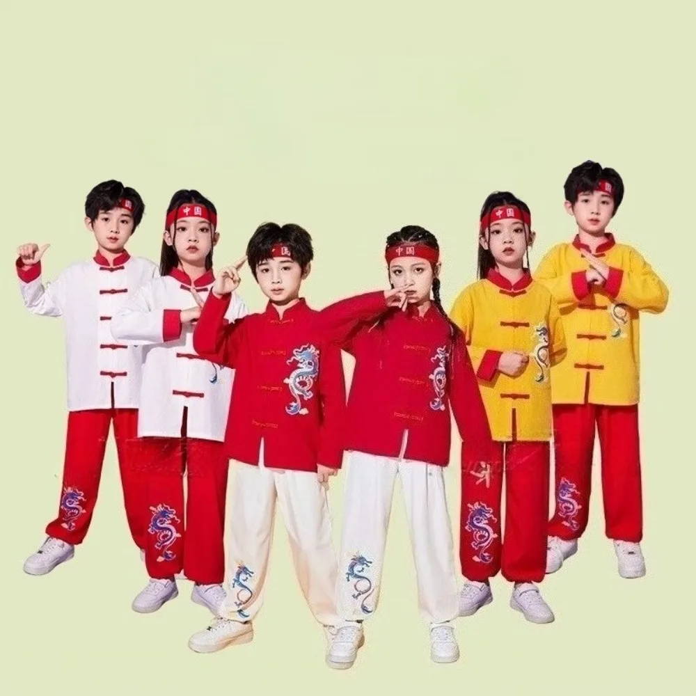 

Traditional Chinese Clothing Children's Martial Arts Performance Uniform Chinese Style Cosplay Costumes Kids Clothes Kung Fu