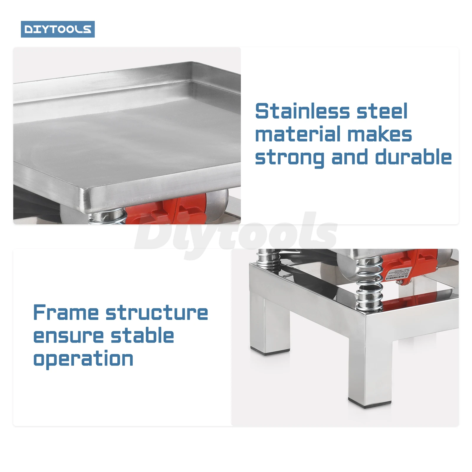 

35x35cm Stainless Steel Concrete Vibrating Table Mini Vibration Platform Cement Block Vibration Test Bench for Lab Construction