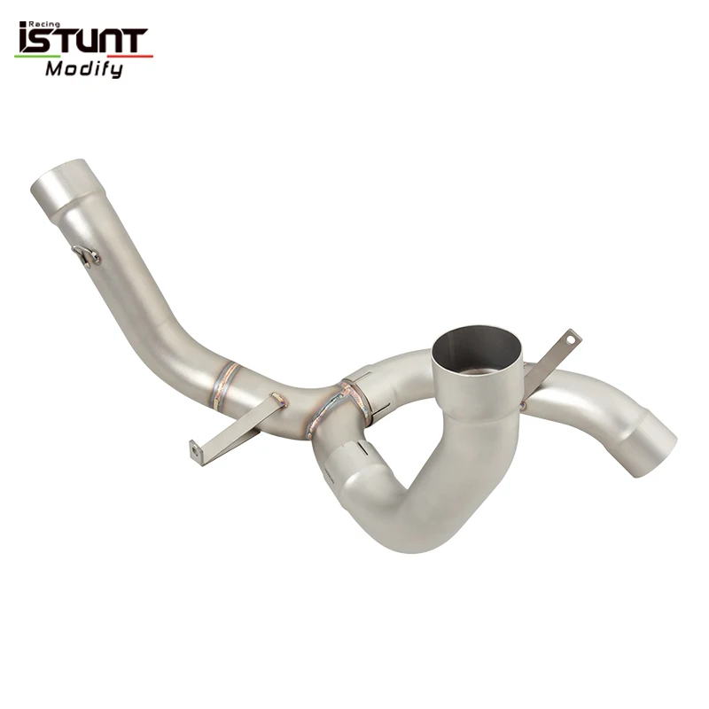 For Ducati MULTISTRADA 1200 S SPORT TOURIN 2010 - 2014  Motorcycle Exhaust System Stainless steel Middle Link Pipe Escape Moto