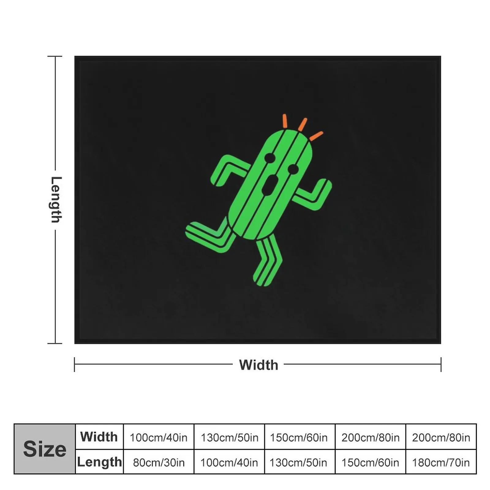 Cactuar T-Shir Throw Blanket Luxury Throw Weighted for winter Blankets