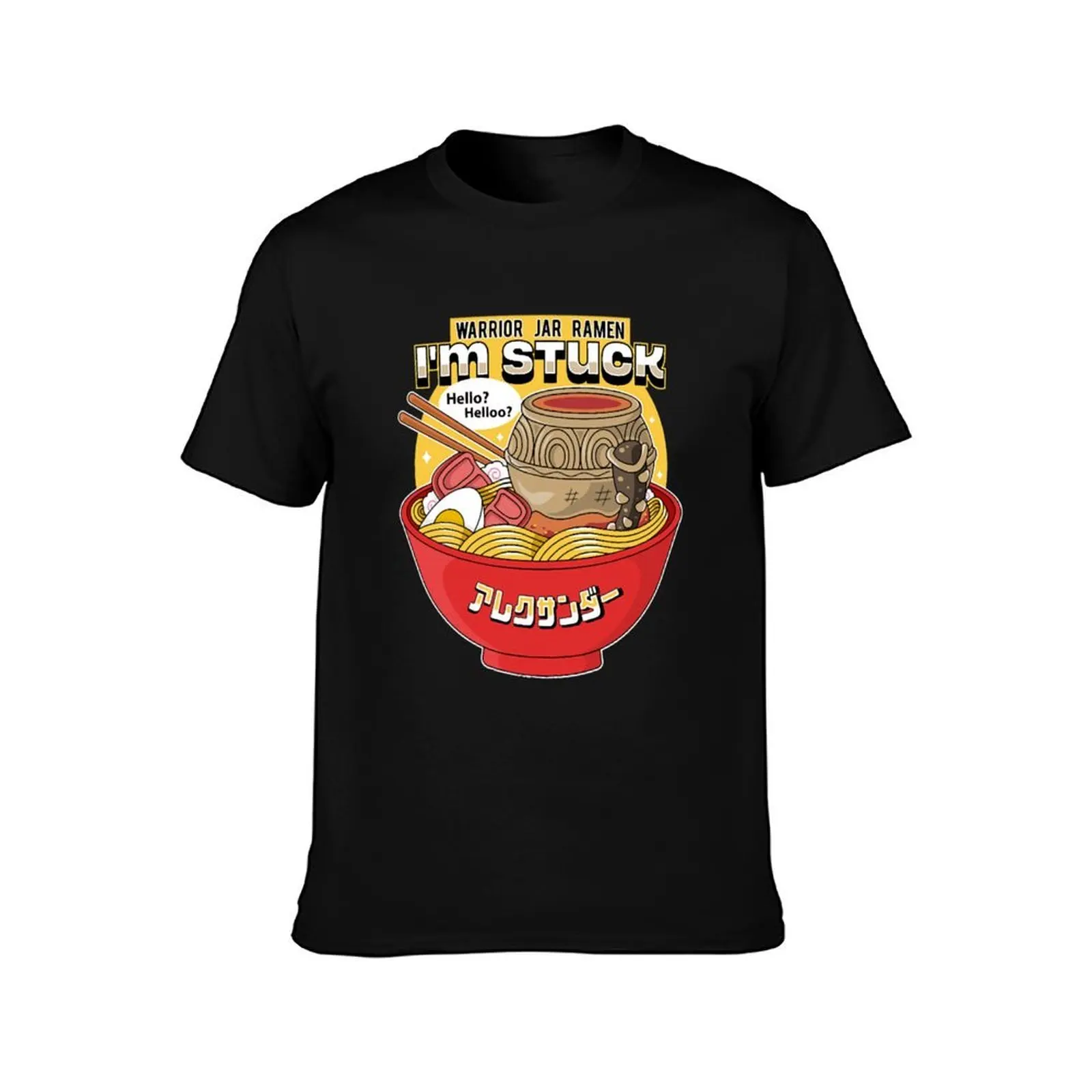 Warrior Jar Ramen T-Shirt Plus Size Street Style Tee T-Shirt