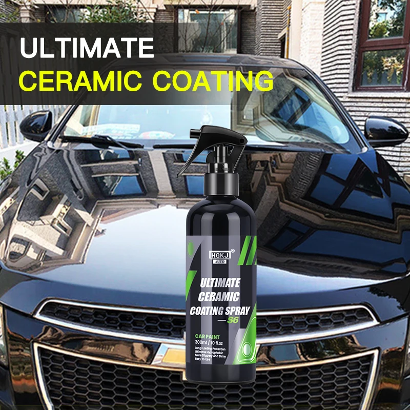 

Ceramic Car Coating Long-lasting Protection Waxes Sealants Quick Coat Hydrophobic Liquid Polymer Paint Care Spray HGKJ S6