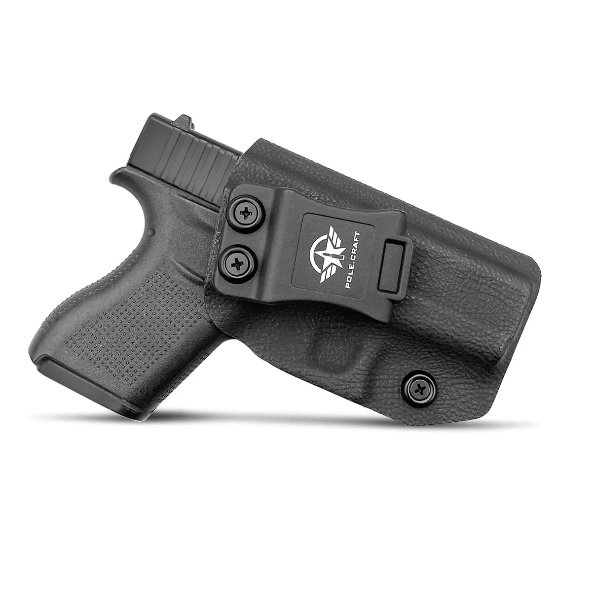 

Glock 43 Holster, Glock 43x Holster IWB Kydex Holster Custom Fit: Glock 43 / Glock 43X (Gen 1-5) Pistol -Carbon Fiber Kydex