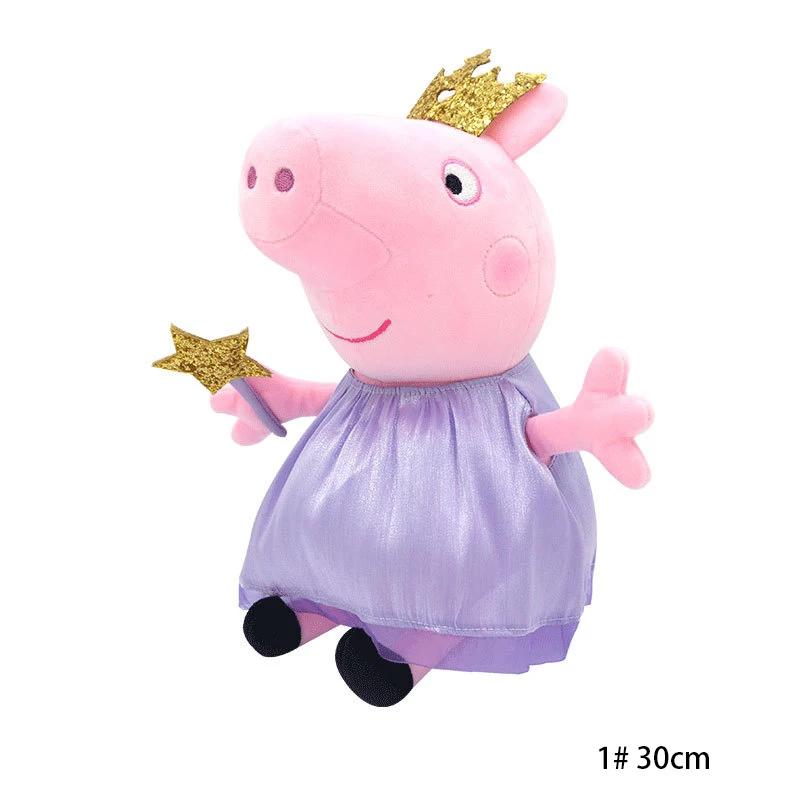 30 CM Peppa Pig Plüsch Puppe Schwein Vater Mutter Modell kinder Spielzeug Cartoon Nette Anime Figur George Kinder Weihnachten geschenke – Detail 24