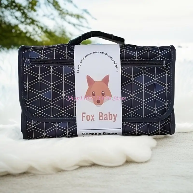 R6FD Multi Purpose Waterproof Diaper Changing Pad That Folds Easily For Storage And Portability During Outdoor Activity