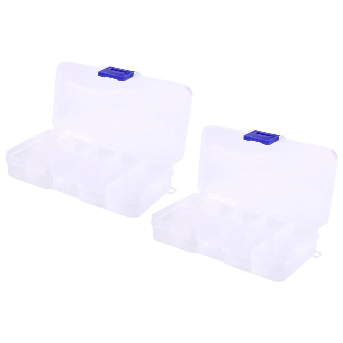 HOT 2Pcs 10-Slot Portable Plastic Resistors Electronic Component Case Box