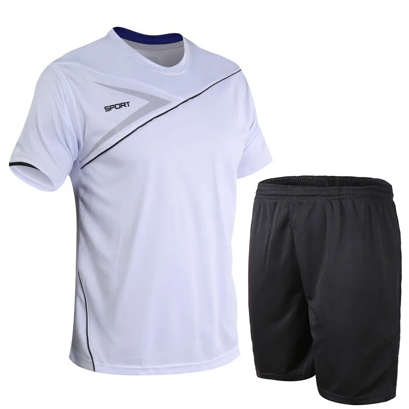 

Youth quick-drying shorts Suits for men Summer Shorts Set casual thin Student Short Sleeve 2 Piece Set Tracksuits Men Clothing