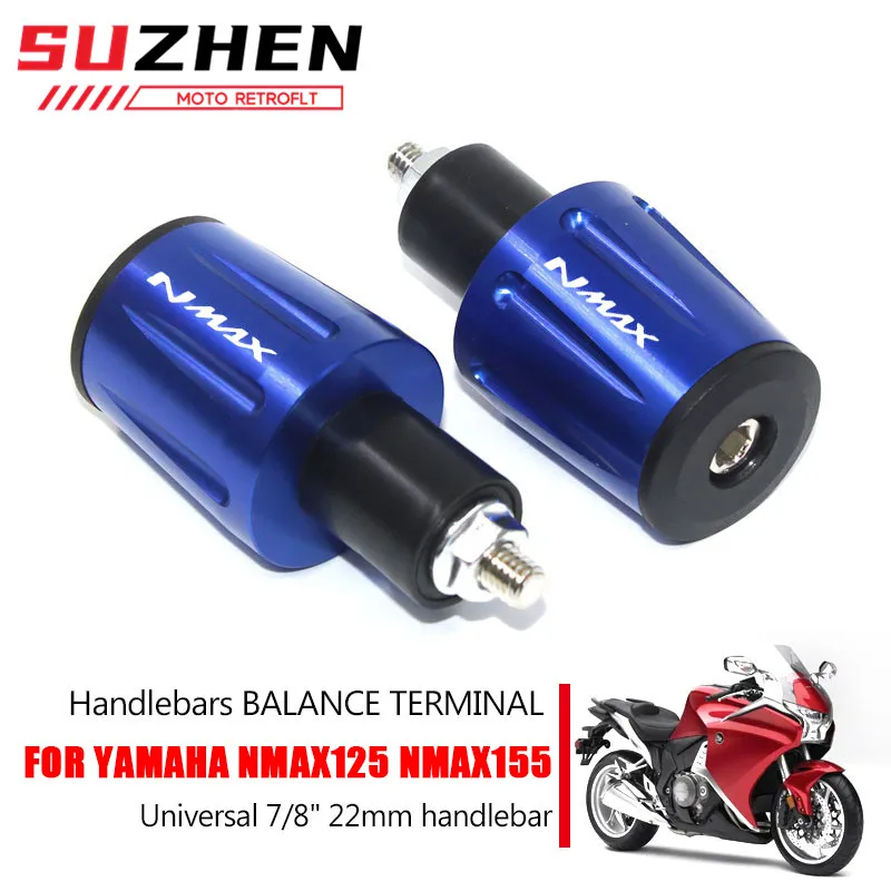 

CNC Motorcycle Handlebar Ends Moto Handle Bar Grips Plugs Caps For NMAX 125 155 NMAX125 NMAX155 N-MAX 125 155 2018-2021