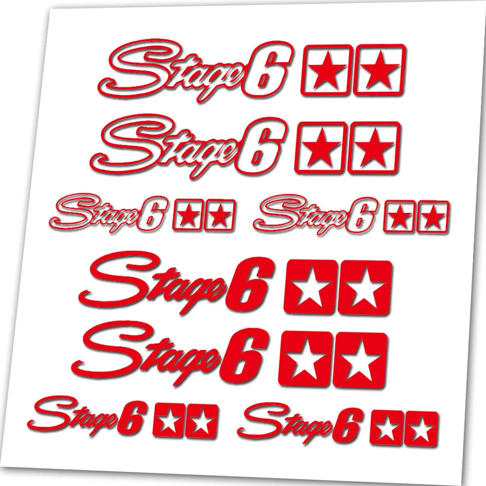 8 Pieces For Stage 6 Vinyl Die Cut Sticker Decal Kit