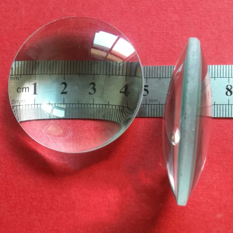 Optical Glass 50mm Double Convex Biconvex Magnifier Lens Focal Length 50-250mm Physical Experiments DIY