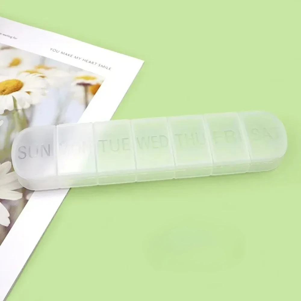 Nieuwe Hot Premium Draagbare Reistas Wekelijkse 7 Dagen Grote Pillendoos Organizer Box voor Medicijnen Vitamine Supplementen Visoliën