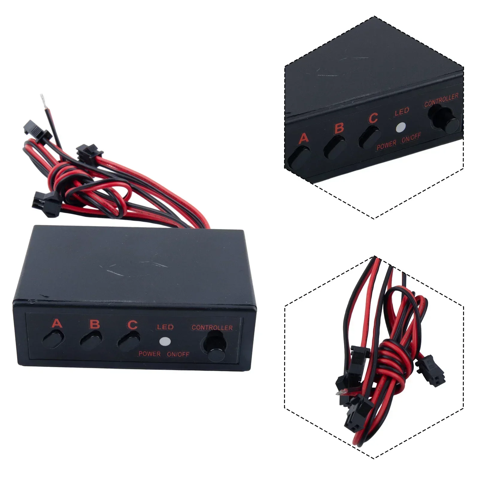 4 Ways LED Strobe Flash Light Flasher Controller Box 12V Emergencshing Controller Box Flashing Modes Controller Box Car Parts ﻿