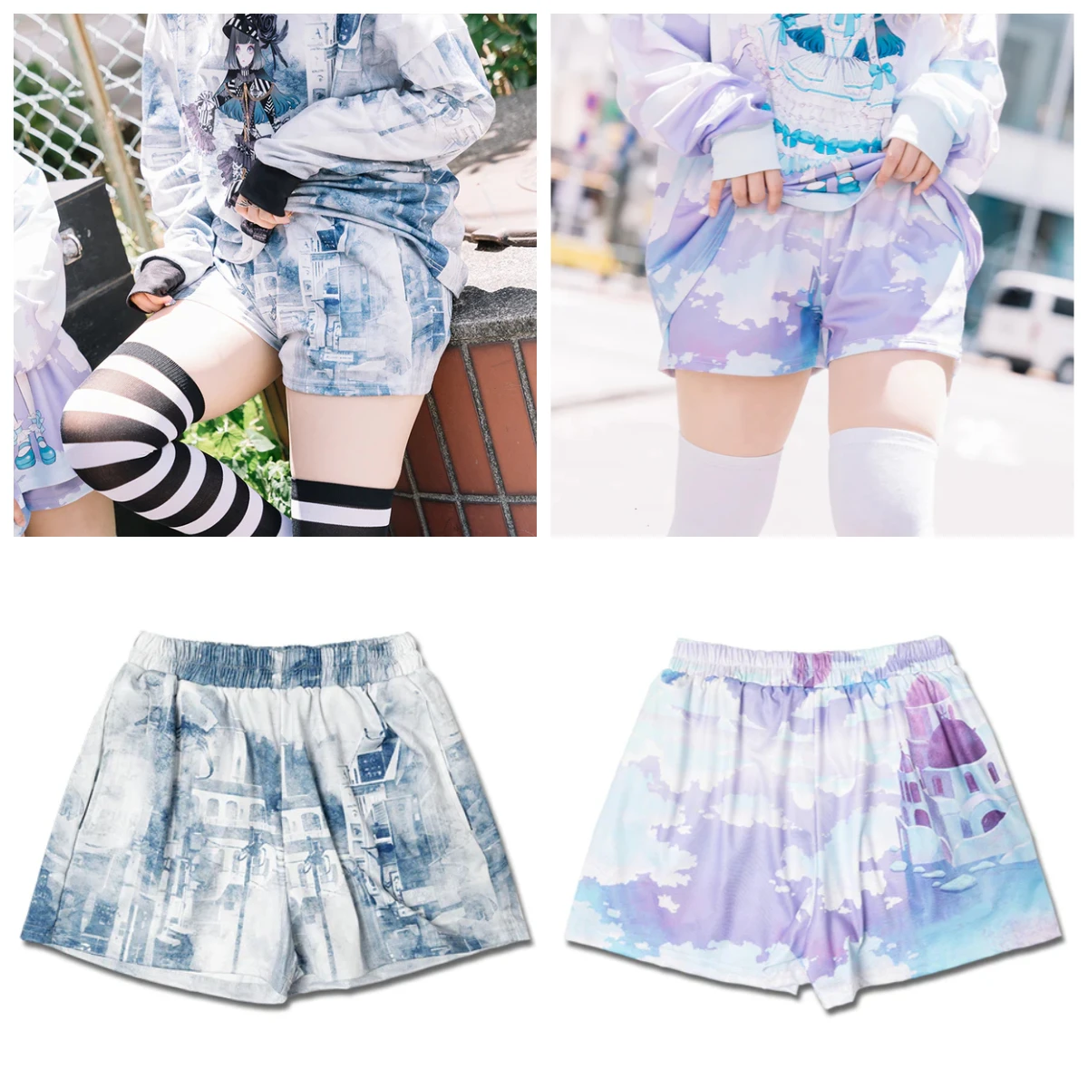 shorts-y2k-harajuku-com-estampa-3d-escura-estilo-doce-e-descolado-fantasia-millennial-para-adultos-e-criancas