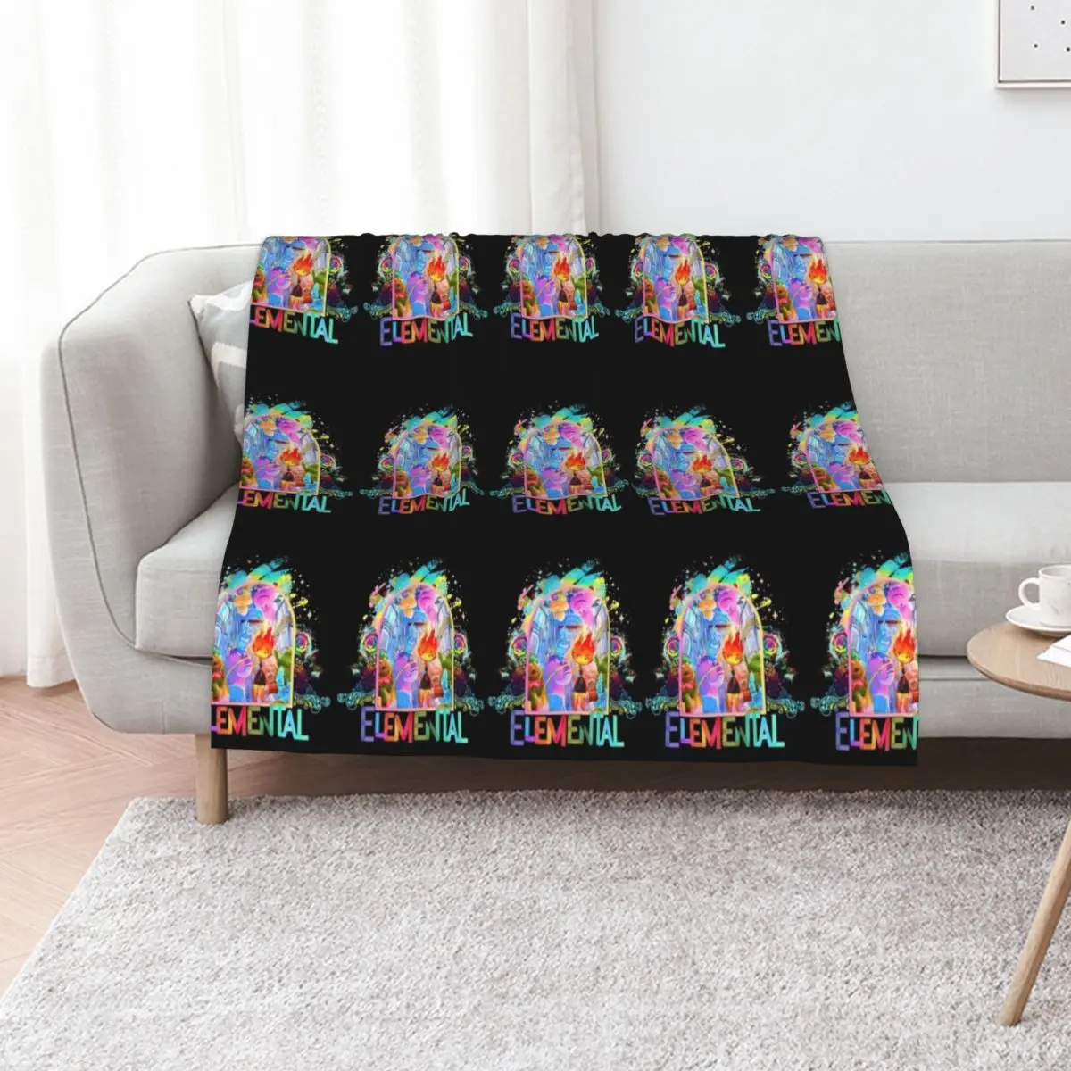Elemental Film Throw Blanket Sofa Designers Bed Custom halloween Loose Blankets