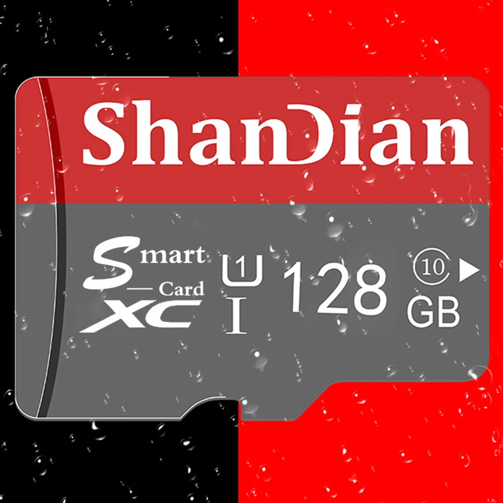 عالية السرعة القراءة والكتابة TF الذاكرة Cad للهاتف المحمول الحرة SD محول 128GB/64GB/32GB/16GB/8GB القدرة الحقيقية الأحمر