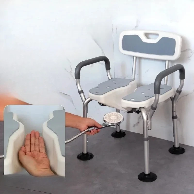 Japanese Bath Stool- Anti-Slip Shower Chair for Elderly & Pregnant, Foldable Seat with Holes