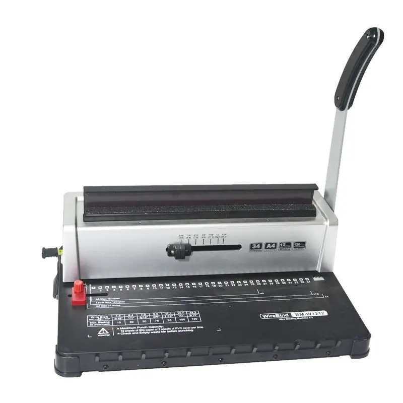 Punching Binding Machine 34 Hole Contract Tender Small Manual Desk Calendar Wall Calendar Square Hole Punching Machine