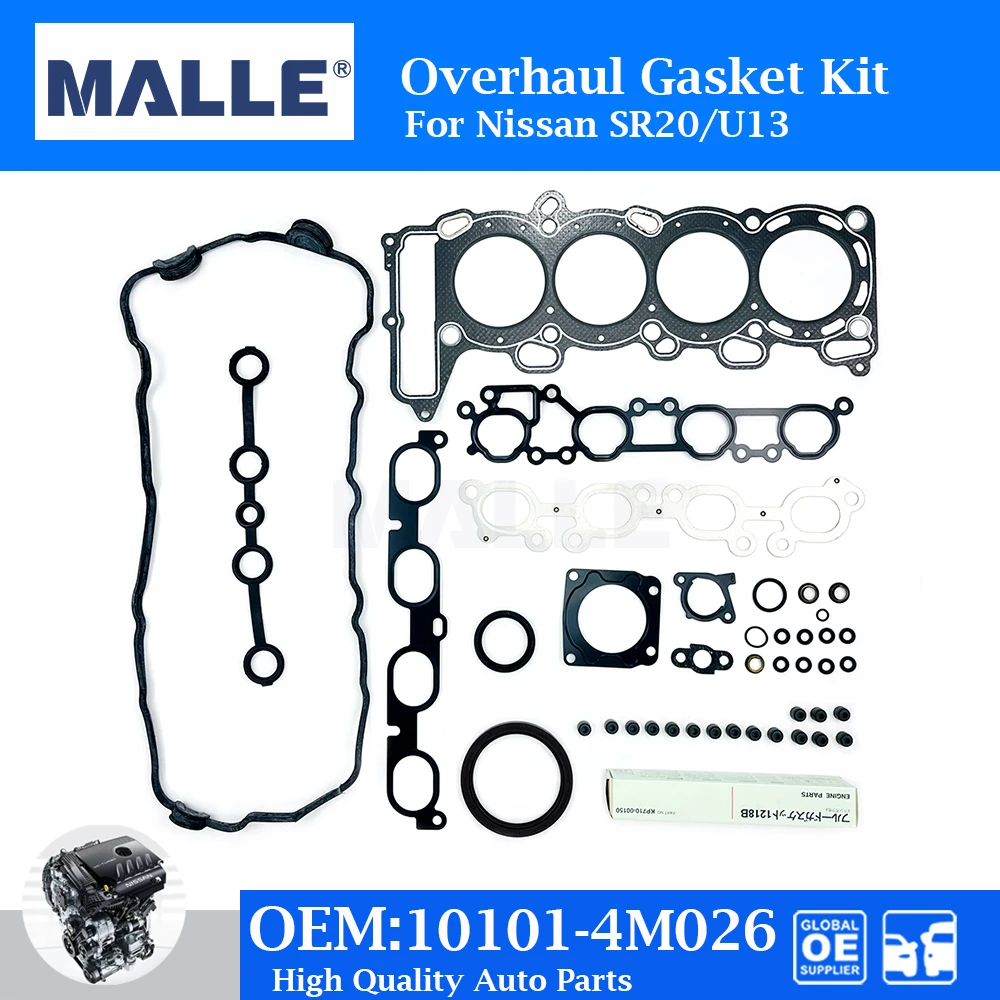 

SR20DE Engine Overhaul Gasket Rebuild Kit For Nissan Aeolus Sunny 2.0 Auto Parts Full Set Car Accessories 10101-4M026 101014M026