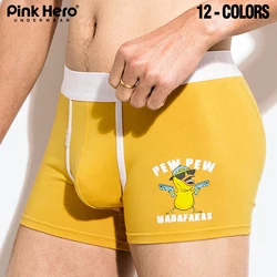 Men's boxer briefs PINKHERO 549,Novelty Printed Stretch Stylish Comfortable Soft Youth Underwear, Trouser Legs No Roll