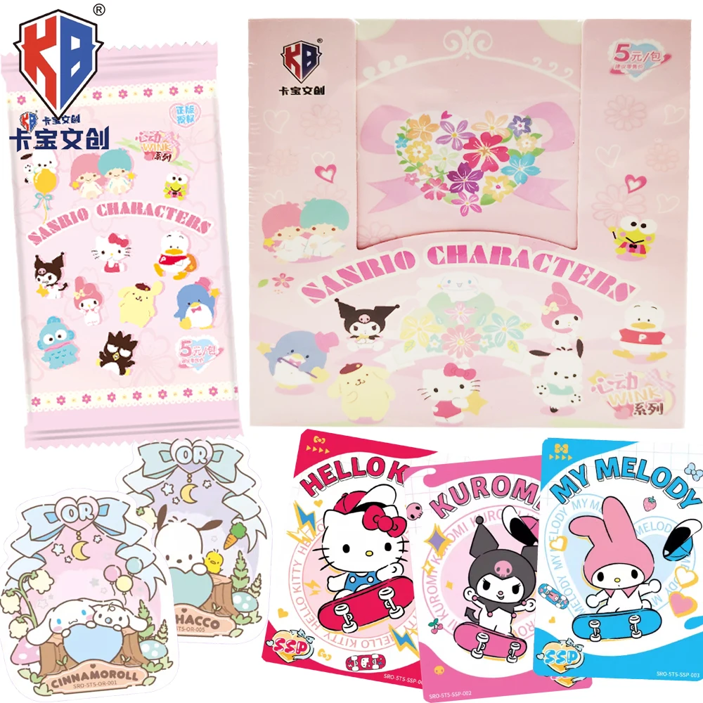 

KABAO оригинальные коллекционные карты Sanrio, персонажи аниме, сладкий мечтательный эконом, десерт матча, милые карты с героями мультфильмов, забавные подарки для детей