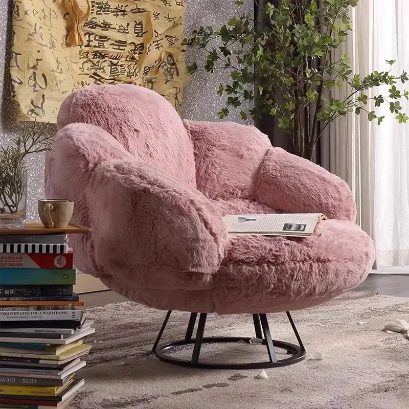 

Wabi-sabi/japandi/nordic Single Sofa Chair Designer Hotel Living Room Lazy Leisure Chair Curved Chair for Living Room