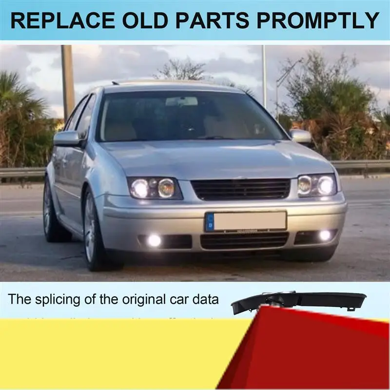 

Car Front Lower Bumper Fog Lights Assembly For VW Bora Jetta MK4 1998-2004 Fog Lamp Cover Grille With Switch Harness-M53K