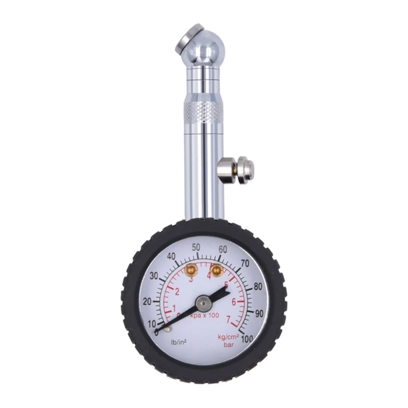 

60psi/100psi Tire Pressure Gauge Car Tyre Pressure Checker with Rubber Housing