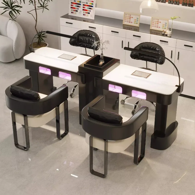 Conjunto de mesa e cadeira para nail art conjunto completo de combinação sofisticada