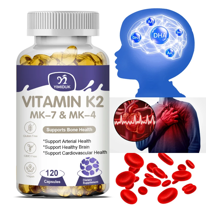 

Добавка в капсулах витамина K2 MK-7 — поддерживает плотность костей, зубы, кожу, здоровье сердца и иммунитет.