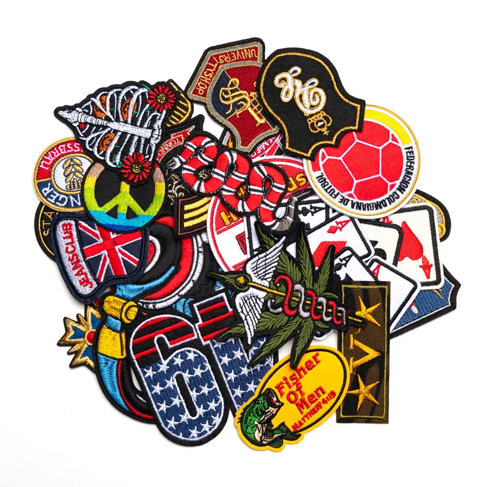 

Shield Armband Embroidery Patch Repair Applique DIY T-shirt Backpack Jeans Hat Iron on Patches Craft Decor Repair Sticker Sewing