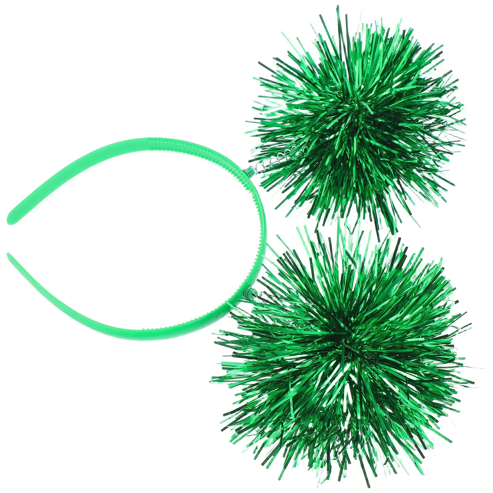 

Hair Accessories Vibrant Tinsel Pom Poms Carnival Ball Headb Girls Holiday Kids Soft Plastic Bopper Pompom Birthday Party