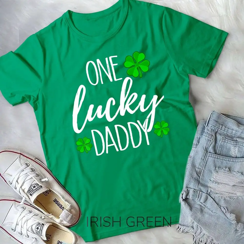 One Lucky Dad Matching St Patricks Day Unisex T-shirt