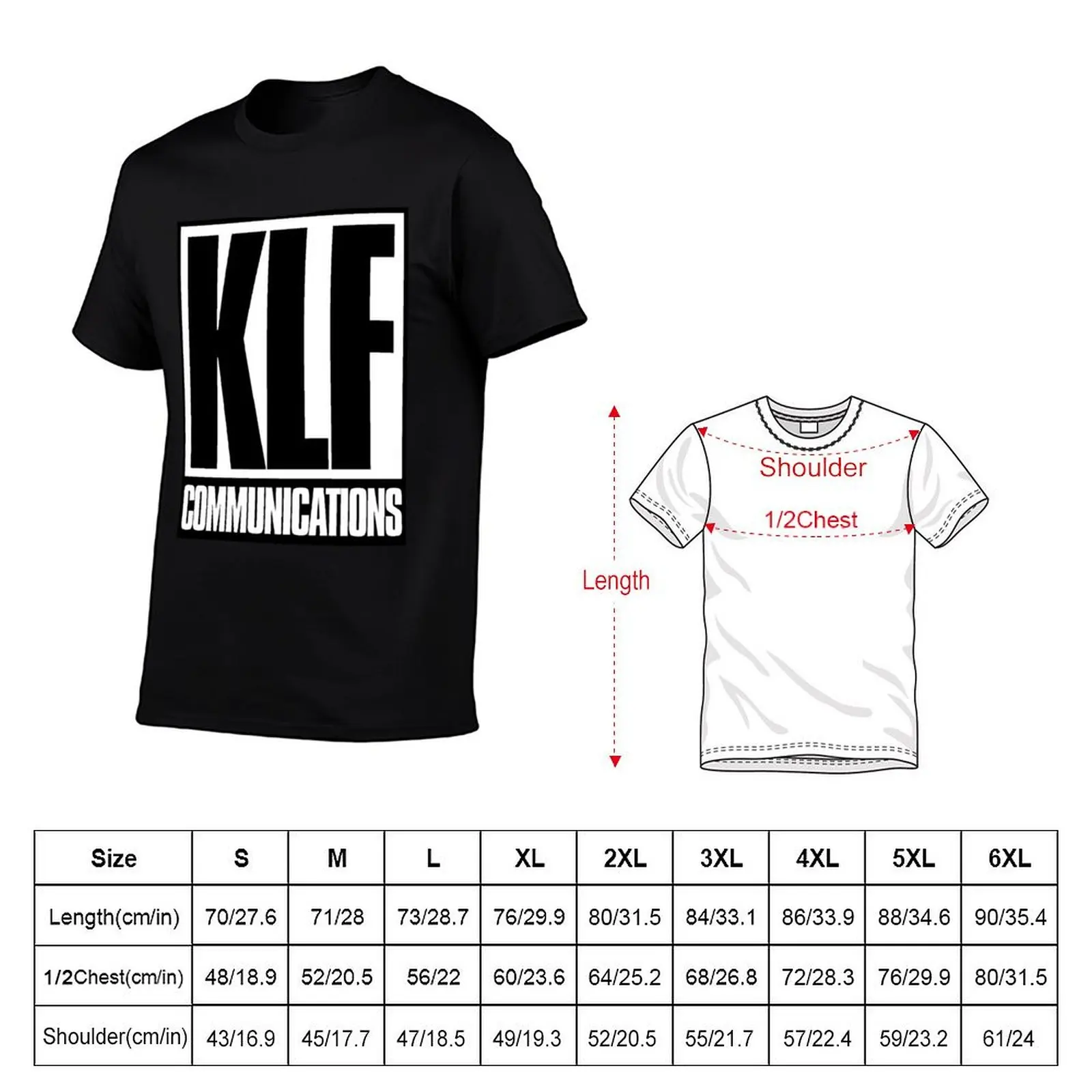 KLF Communications Inverse T-Shirt man tshirt t shirts designer t shirt man plain T-shirt