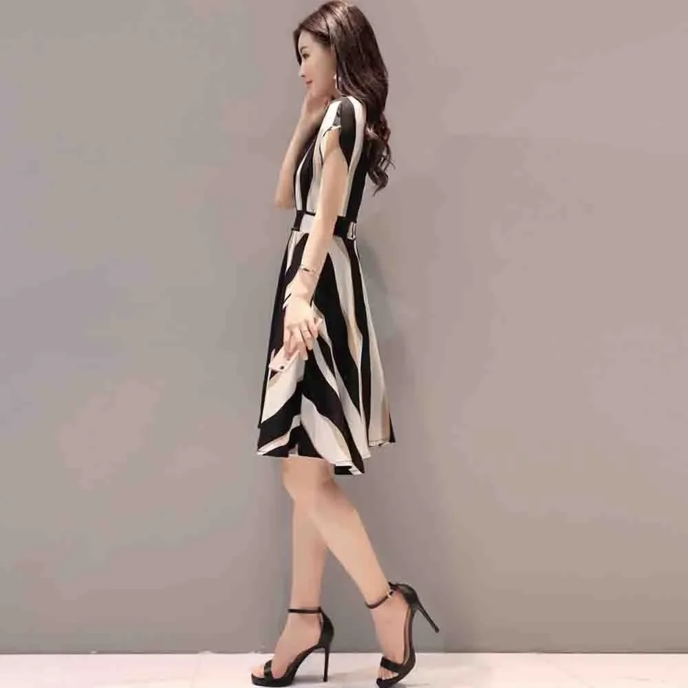 Women Summer A Line Stripe Fashion Midi Dress Shirt Commuter Dress Plus Size Women Maxi Dress Elegant Sexy Party Dress Y2K 2024