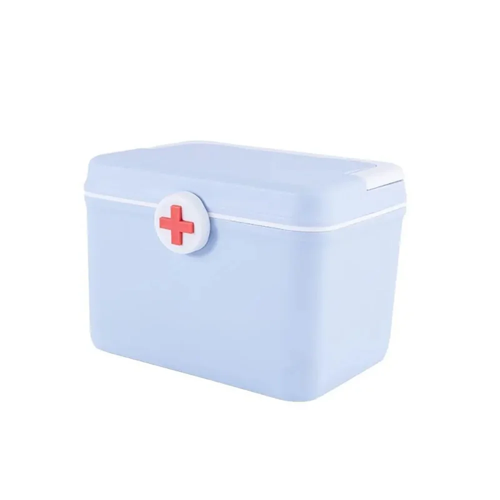 Macaroon Coloured Medicine Box Family Household Large-capacity Multi-layer Drug Medicine Storage Box