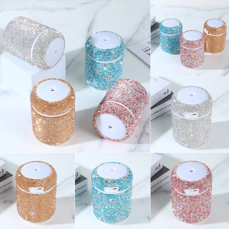 Luxury big rhinestone  perfume fragrance barber room car hotel KTV SPA USB rechargeable humidifier essential oil diffuser