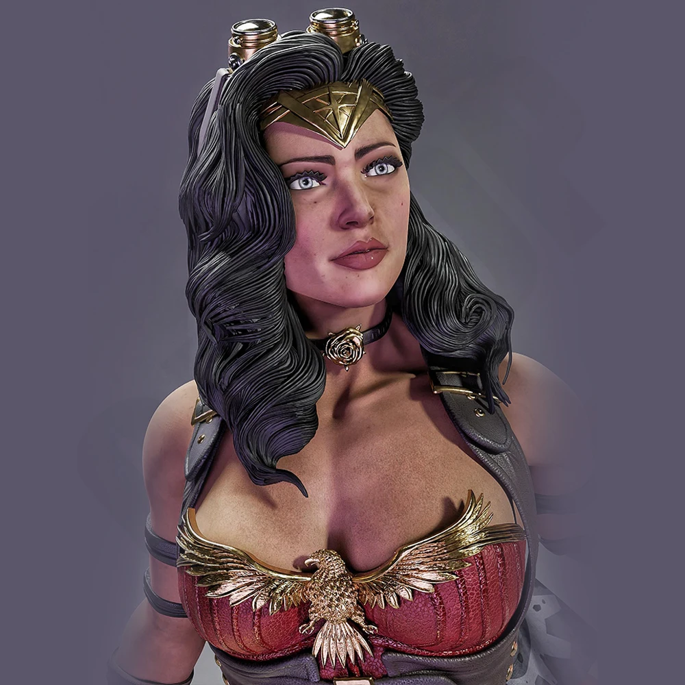 1/24 kit de modelo de impressão 3d sexy faca feminina guerreiro anime resina figura modelo kit diy estátua de redução em miniatura kit sem pintura brinquedo