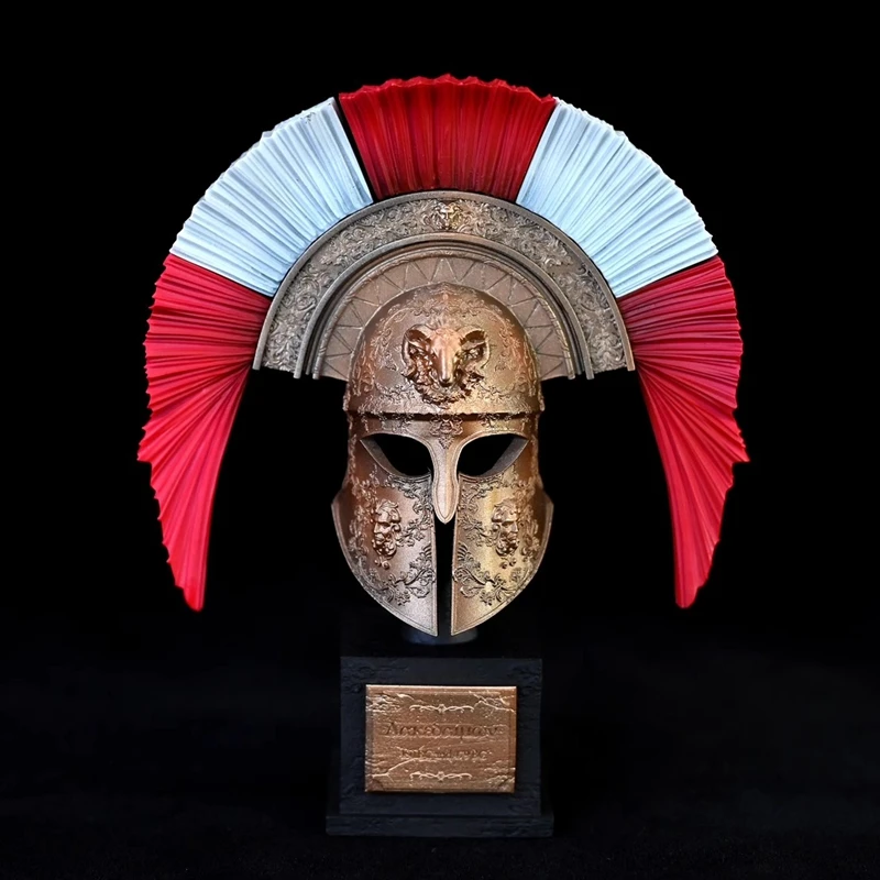 135mm Vintage Spartan warrior helmet ornament Spartan centurion helmets tabletop decoration handicraft