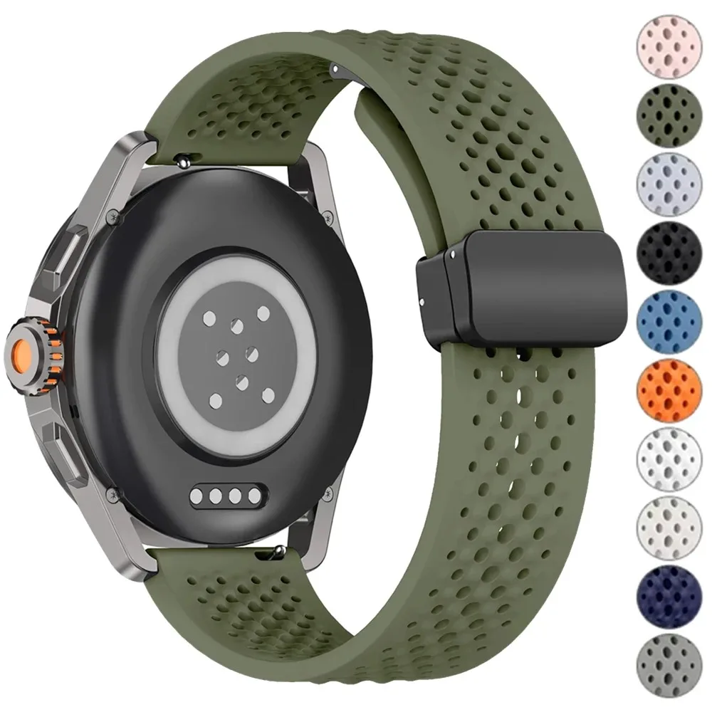 Magnetic Silicone Strap For Garmin Forerunner 170 70 970 265 245 570 165 Bracelet 20 22mm Band For Venu 4 45mm/Vivoactive 6 5 4