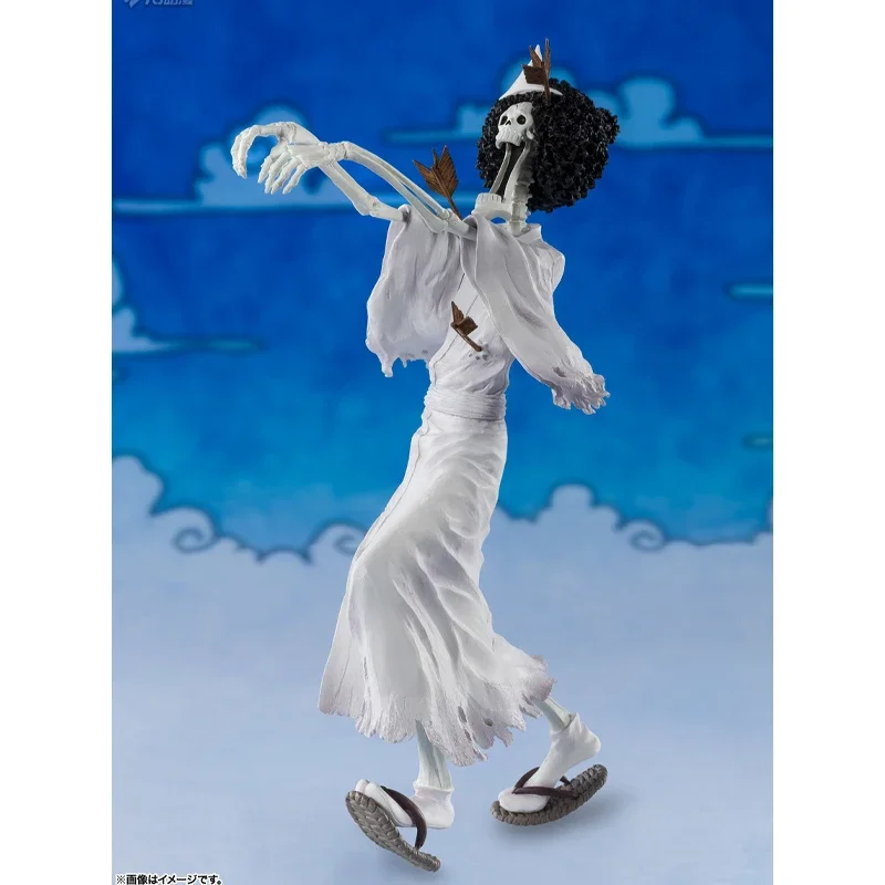 Bandai Original y genuino FIGUARTS ZERO ONE PIECE BROOKE (BONE YOSHI) figuras de acción de juguete para niños niñas niños regalo de Navidad C