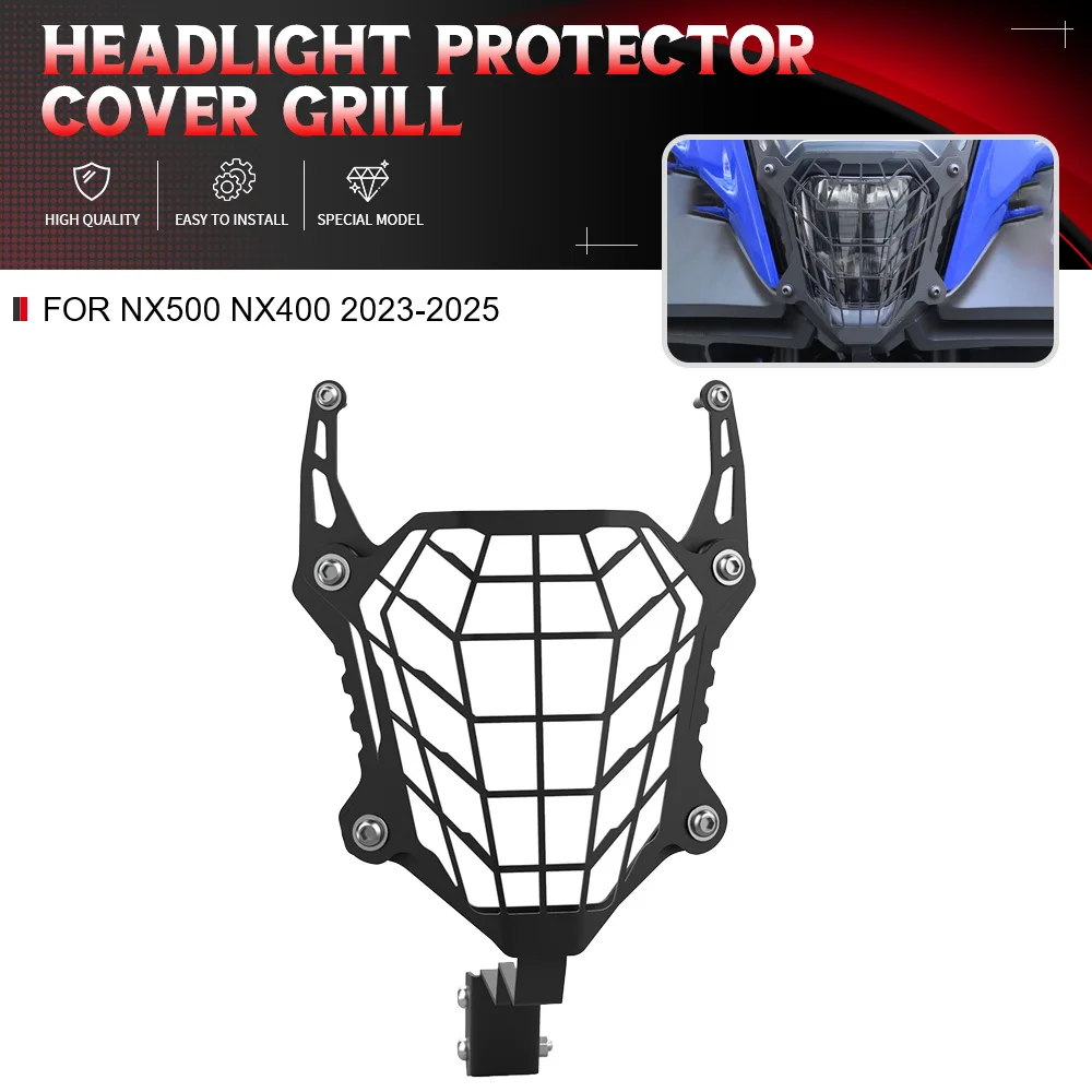 For Honda NX500 NX400 2023-2025 NX 500/400 Motorcycle Accessories Headlight Head Light Guard Protector Cover Protection Grill