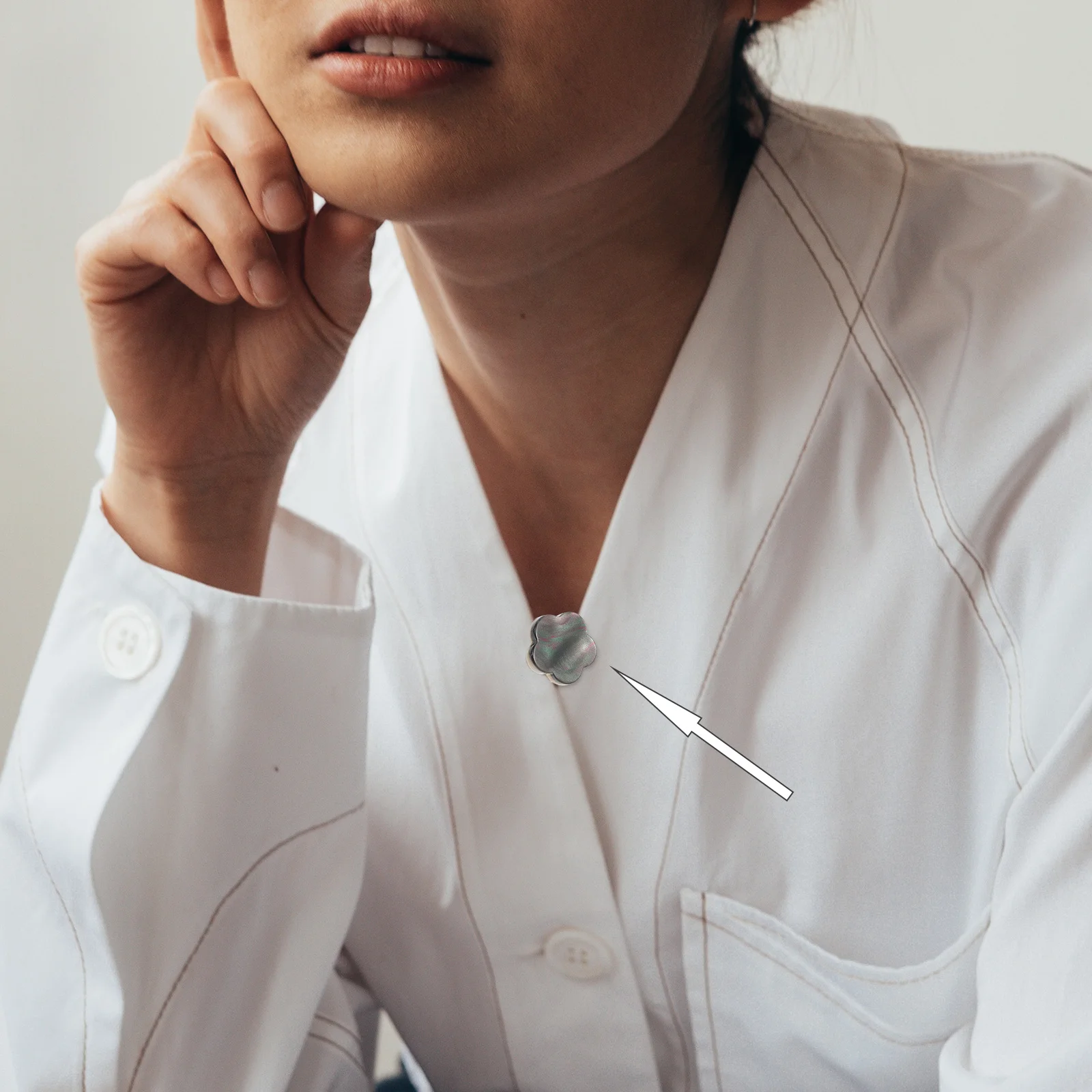 

20Pcs Collar Snaps Delicate Shirt Brooch Button Safety Buckles for Clothes Decorative Closure Small Compact Clothing Accessories