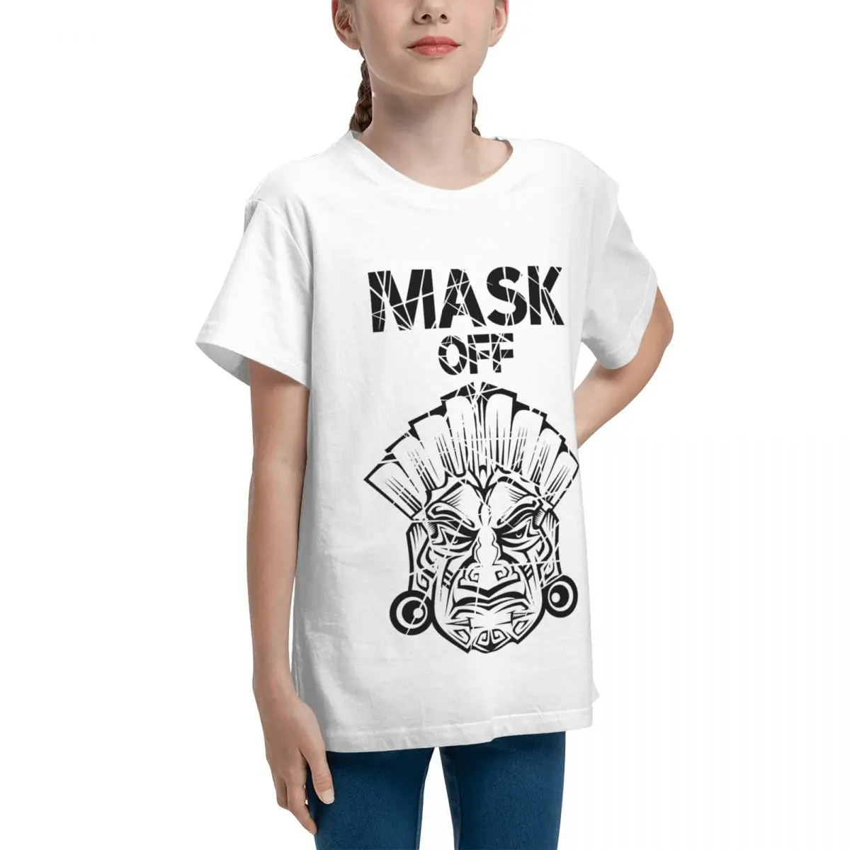 Teenagers Mask Off (tribal Fighter) For Sale Basic Short Sleeve T-Shirt Humor Graphic Round neck Tees Unique Top quality