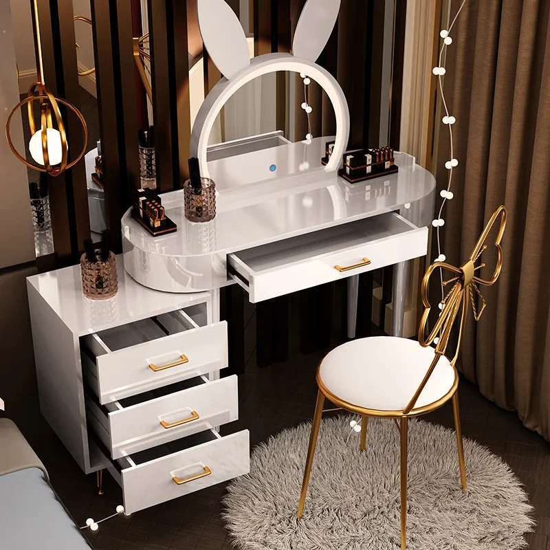 

Dressing Table Organizer Bedroom European Vintage College Makeup Vanity Table Ritual Reception Schminktisch Postmodern Furniture